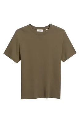 FRAME FRAME Duo Fold Cotton T-Shirt in Mocha — Men Autumn brown Tops