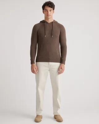 Quince Quince | Men's Mongolian Spring Cashmere Pullover Hoodie in Brown — Men Autumn grey Sweatshirts & Hoodies