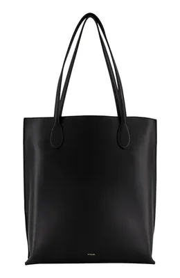 Vince Vince Athene Leather Tote in Black — Women Winter black Accessories