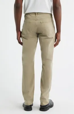 FRAME FRAME Modern Straight Leg Five-Pocket Twill Pants in Antique Thyme — Men Autumn beige Pants
