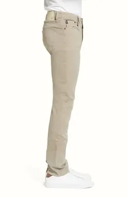 AG AG Everett Stretch Sateen Slim Straight Pants in Pebble Creek — Men Autumn beige Pants