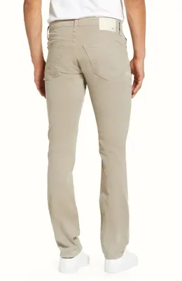 AG AG Everett Stretch Sateen Slim Straight Pants in Pebble Creek — Men Autumn beige Pants