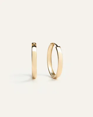 Quince Quince | Women's 14K Gold Bold Hoop Earrings in Yellow Gold — Women Autumn gold Jewelry