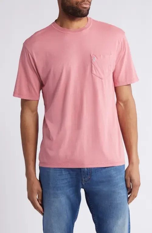 johnnie-O johnnie-O Dale 2.0 Pocket T-Shirt in Bandana — Men Spring pink Tops