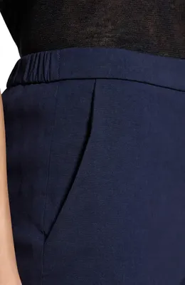 Theory Theory Treeca Pull-On Pants in Midnight Navy - Rl0 — Women Winter navy Trousers & Chinos