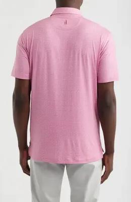 johnnie-O johnnie-O Fall Flower Featherweight Performance Polo in Palm Beach — Men Spring pink Tops
