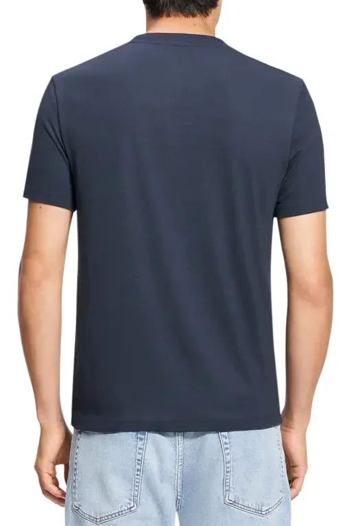 Theory Theory Sarior Anemone Milano T-Shirt in Baltic — Men Winter navy Tops