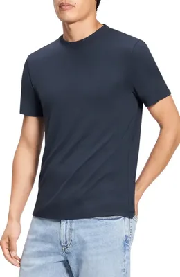 Theory Theory Sarior Anemone Milano T-Shirt in Baltic — Men Winter navy Tops