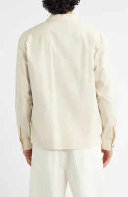 FRAME FRAME Double Pocket Overshirt in Light Beige — Men Autumn beige Tops