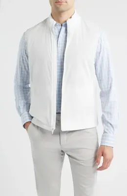 johnnie-O johnnie-O Charlton Performance Vest in White — Men Winter white Outerwear