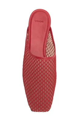 Vince Vince Dakota II Mule in Rouge Red — Women Autumn red Shoes