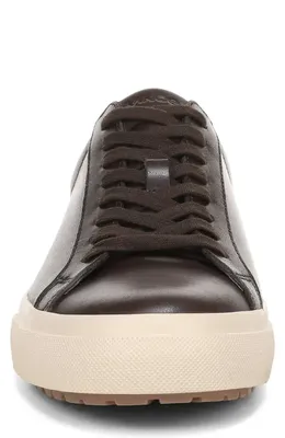 Vince Vince Flash Low Top Sneaker in Cocoa Brown/Cream Leather — Men Autumn chocolate Shoes