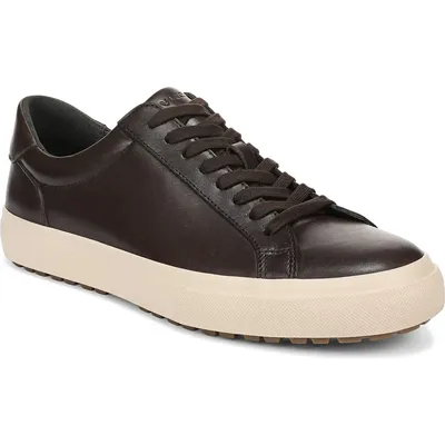 Vince Vince Flash Low Top Sneaker in Cocoa Brown/Cream Leather — Men Autumn chocolate Shoes