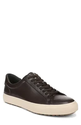 Vince Vince Flash Low Top Sneaker in Cocoa Brown/Cream Leather — Men Autumn chocolate Shoes