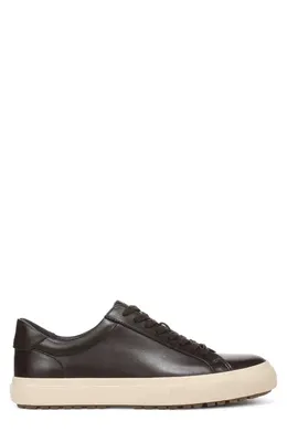 Vince Vince Flash Low Top Sneaker in Cocoa Brown/Cream Leather — Men Autumn chocolate Shoes