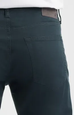 AG AG Tellis Airluxe™ Commuter Performance Sateen Pants in Melange Smoke — Men Winter black Trousers & Chinos