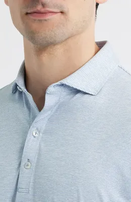 johnnie-O johnnie-O Lyndon Classic Fit Polo in Tide — Men Summer silver Tops