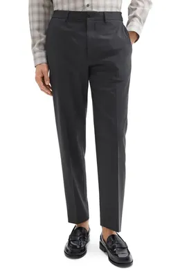Theory Theory Curtis Motion Wool Blend Pants in Charcoal Melange — Men Winter black Pants