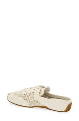 rag & bone rag & bone Retro Runner Slim Ultra Mule in Sea Salt Raffia — Women Spring ivory Shoes