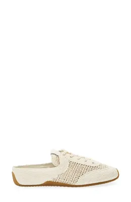 rag & bone rag & bone Retro Runner Slim Ultra Mule in Sea Salt Raffia — Women Spring ivory Shoes