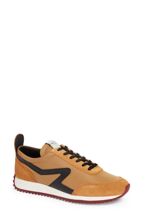 rag & bone rag & bone Retro Runner Sneaker in Mustard — Women Autumn camel Shoes