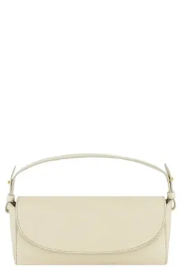 Vince Vince Mini Sabrina Croc Embossed Leather Top Handle Bag in Moonlight — Women Spring white Accessories