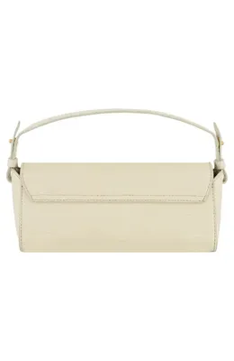Vince Vince Mini Sabrina Croc Embossed Leather Top Handle Bag in Moonlight — Women Spring white Accessories