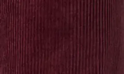 Theory Theory Wide Leg Corduroy Pants in Port Red — Women Autumn chocolate Trousers & Chinos