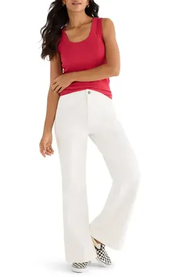 NIC+ZOE NIC+ZOE Perfect Knit Rib Scoop Neck Tank in True Red — Women Spring red Tops