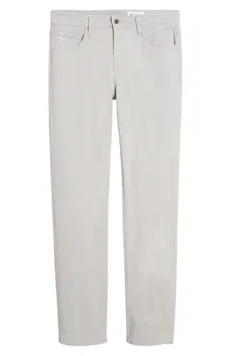 AG AG Everett Slim Straight Leg Cotton & Linen Blend Jeans in Smoke Embers — Men Spring ivory Pants
