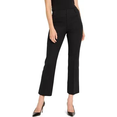 NIC+ZOE NIC+ZOE Plaza Ankle Demi Bootcut Pants in Black Onyx — Women Winter black Pants