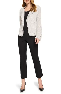 NIC+ZOE NIC+ZOE Plaza Ankle Demi Bootcut Pants in Black Onyx — Women Winter black Pants