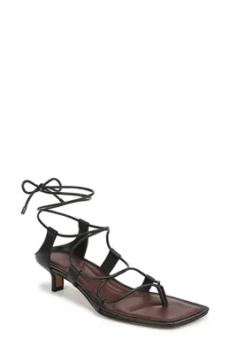 Vince Vince Paulette Ankle Wrap Sandal in Black — Women Winter black Shoes
