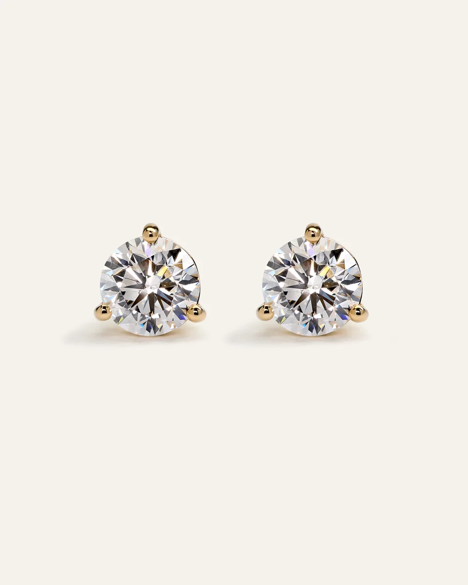 Quince Quince Women's 14K Gold Lab Grown Diamond Martini Studs 5ctw in Yellow Gold — Women Spring gold Accessories
