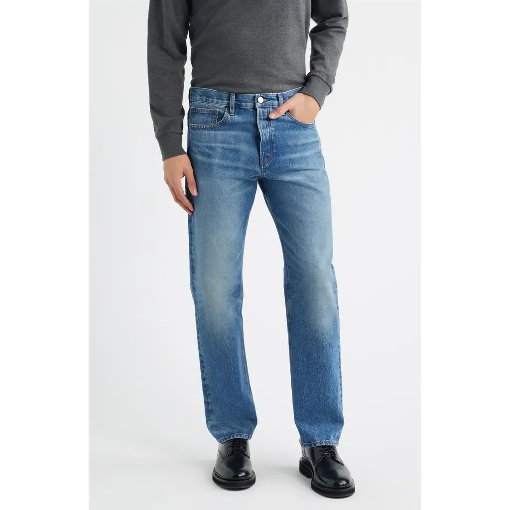 FRAME FRAME The Straight Leg Jeans in Outland — Men Summer blue Pants