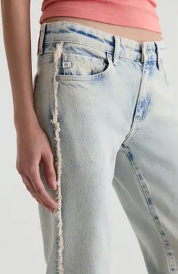 AG AG Sandra Low Rise Slim Straight Leg Jeans in Mojave Khaki — Women Spring beige Jeans & Denim