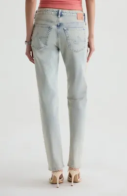AG AG Sandra Low Rise Slim Straight Leg Jeans in Mojave Khaki — Women Spring beige Jeans & Denim