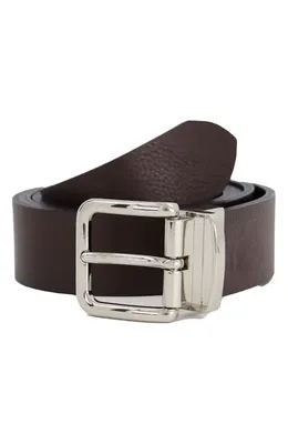Vince Vince Reversible Black Leather Belt in Black — Men Winter black Belts