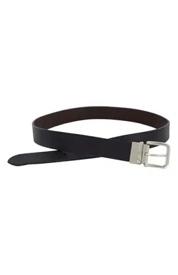 Vince Vince Reversible Black Leather Belt in Black — Men Winter black Belts