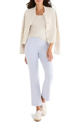 NIC+ZOE NIC+ZOE 28 Berkeley Stretch Cotton Blend Bootcut Ankle Jeans in Sky — Women Summer white Pants
