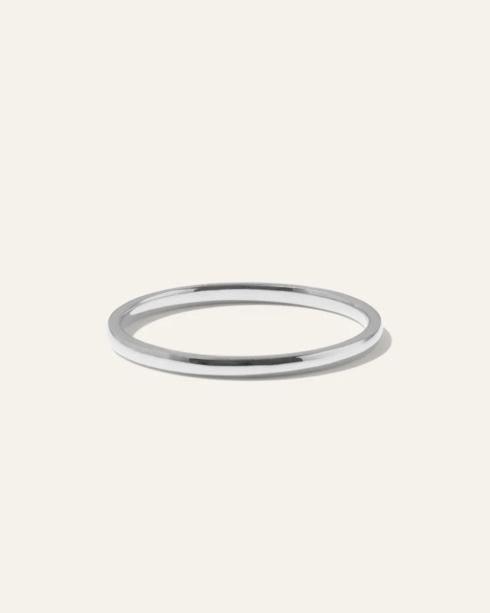 Quince Quince | Women's 14k Gold Classic Band Rings in White Gold — Women Summer white Jewelry