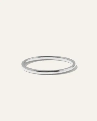 Quince Quince | Women's 14k Gold Classic Band Rings in White Gold — Women Summer white Jewelry