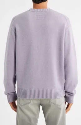 FRAME FRAME Cashmere Crewneck Sweater in Old Lavender — Men Summer silver Tops