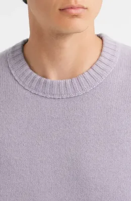 FRAME FRAME Cashmere Crewneck Sweater in Old Lavender — Men Summer silver Tops