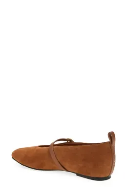 rag & bone rag & bone Spire Mary Jane Flat in Umber Suede — Women Autumn brown Shoes