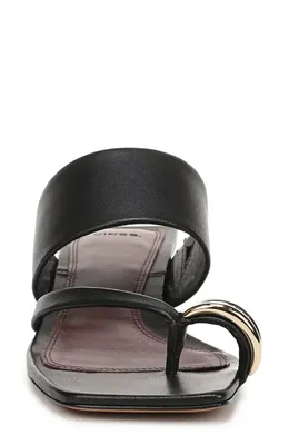 Vince Vince Stacy Toe Loop Sandal in Black — Women Winter black Shoes