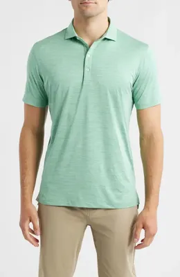 johnnie-O johnnie-O Huron PREP-FORMANCE Polo in Cilantro — Men Summer silver Tops