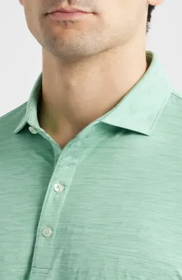 johnnie-O johnnie-O Huron PREP-FORMANCE Polo in Cilantro — Men Summer silver Tops