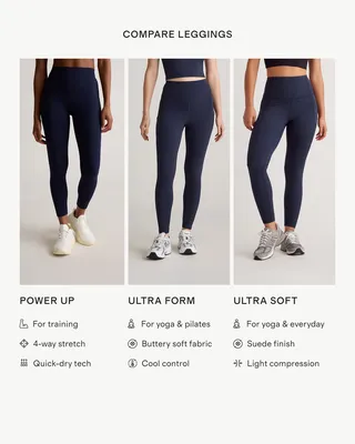 Quince Quince | Women's Power-Up High-Rise Training Pocket Legging in Deep Navy — Women Winter navy Athletic Pants