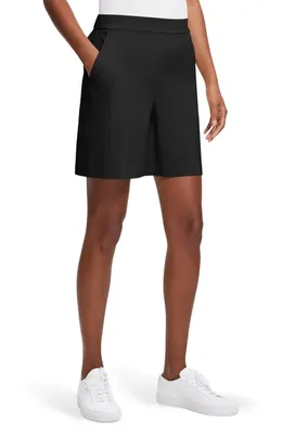 Theory Theory Linen Blend Shorts in Black — Women Winter black Shorts